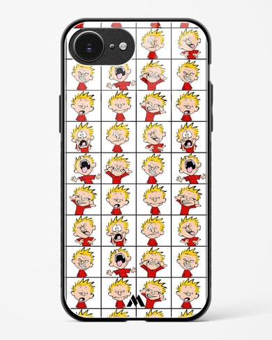 Calvin Making Faces Glass Case Phone Cover (Apple)