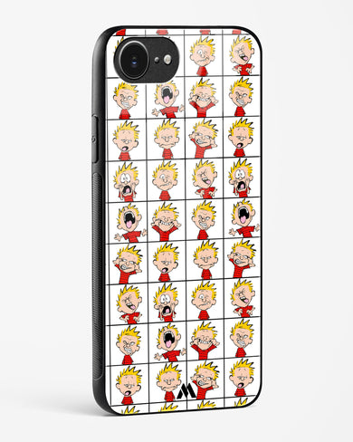 Calvin Making Faces Glass Case Phone Cover (Apple)