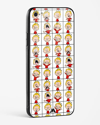 Calvin Making Faces Glass Case Phone Cover (Apple)