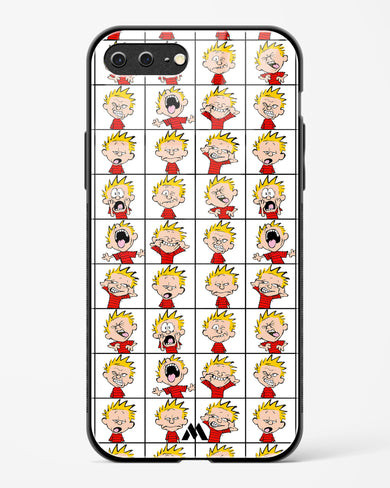 Calvin Making Faces Glass Case Phone Cover (Apple)