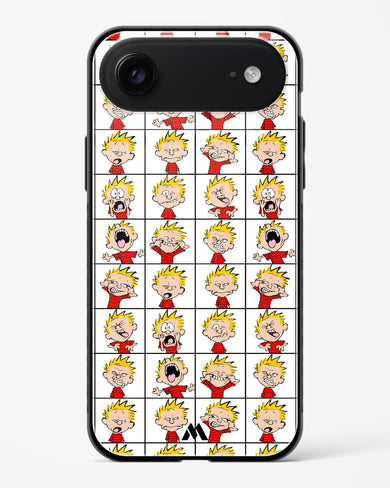 Calvin Making Faces Glass Case Phone Cover (Apple)