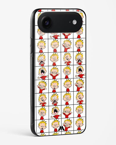 Calvin Making Faces Glass Case Phone Cover (Apple)