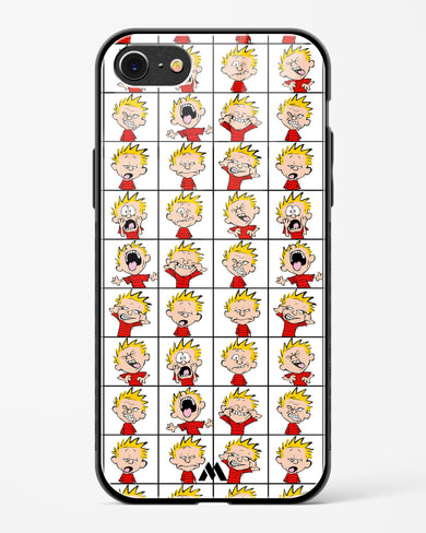 Calvin Making Faces Glass Case Phone Cover (Apple)