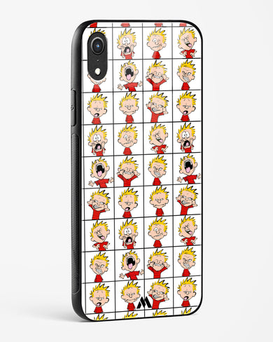 Calvin Making Faces Glass Case Phone Cover (Apple)