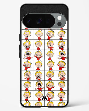 Calvin Making Faces Glass Case Phone Cover (Google)