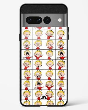 Calvin Making Faces Glass Case Phone Cover (Google)