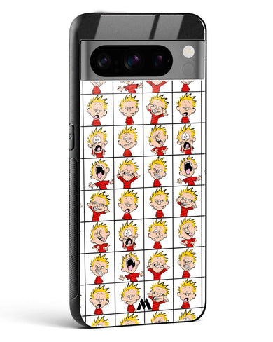 Calvin Making Faces Glass Case Phone Cover (Google)