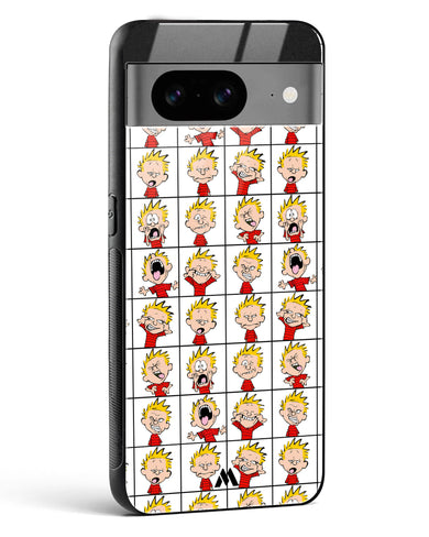 Calvin Making Faces Glass Case Phone Cover (Google)