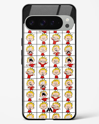 Calvin Making Faces Glass Case Phone Cover (Google)