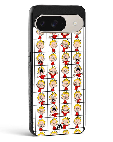 Calvin Making Faces Glass Case Phone Cover (Google)