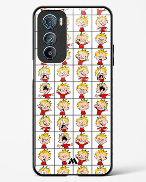 Calvin Making Faces Glass Case Phone Cover-(Motorola)