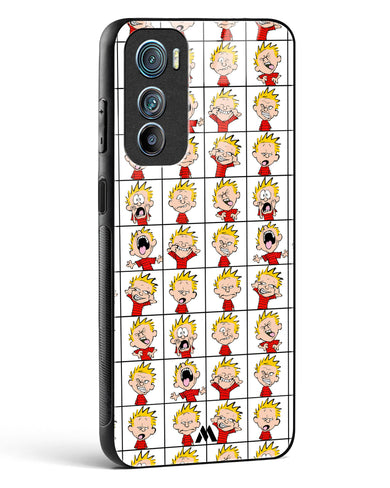 Calvin Making Faces Glass Case Phone Cover (Motorola)