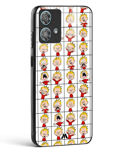 Calvin Making Faces Glass Case Phone Cover (Motorola)