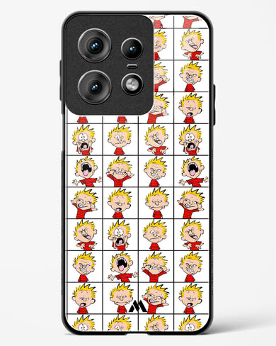 Calvin Making Faces Glass Case Phone Cover (Motorola)