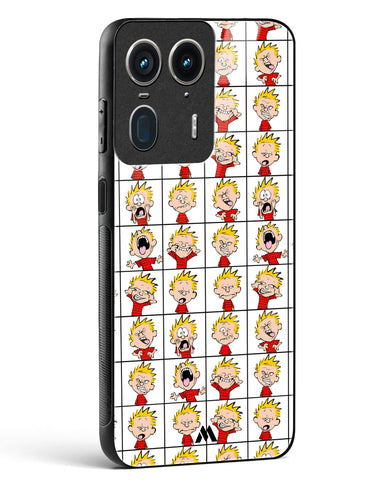 Calvin Making Faces Glass Case Phone Cover (Motorola)