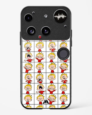Calvin Making Faces Glass Case Phone Cover (Nothing)