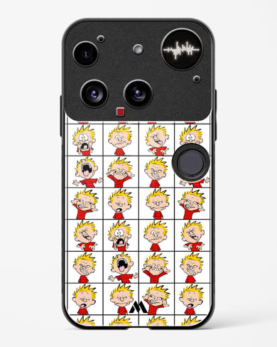 Calvin Making Faces Glass Case Phone Cover (Nothing)