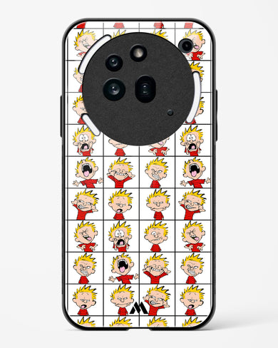 Calvin Making Faces Glass Case Phone Cover (Nothing)