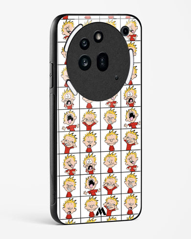 Calvin Making Faces Glass Case Phone Cover (Nothing)