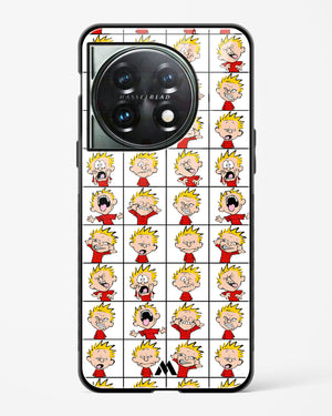 Calvin Making Faces Glass Case Phone Cover (OnePlus)