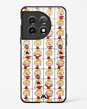 Calvin Making Faces Glass Case Phone Cover-(OnePlus)