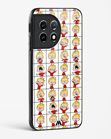 Calvin Making Faces Glass Case Phone Cover (OnePlus)