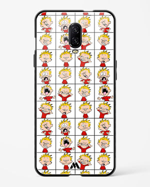 Calvin Making Faces Glass Case Phone Cover (OnePlus)