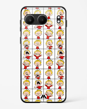 Calvin Making Faces Glass Case Phone Cover (OnePlus)