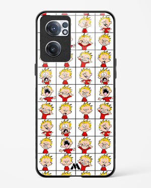 Calvin Making Faces Glass Case Phone Cover (OnePlus)