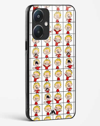 Calvin Making Faces Glass Case Phone Cover (Oppo)