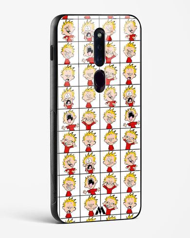 Calvin Making Faces Glass Case Phone Cover (Oppo)