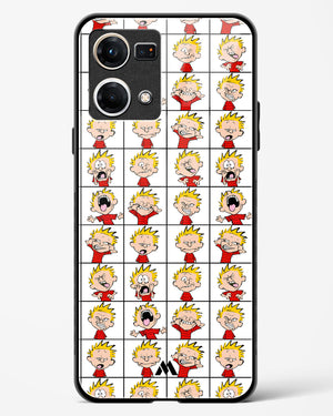 Calvin Making Faces Glass Case Phone Cover (Oppo)