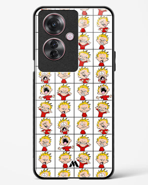 Calvin Making Faces Glass Case Phone Cover (Oppo)