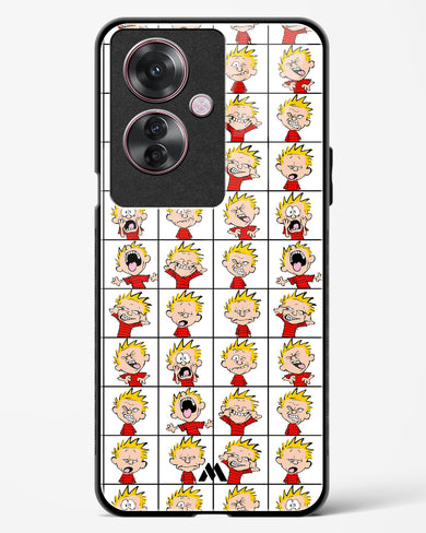 Calvin Making Faces Glass Case Phone Cover (Oppo)