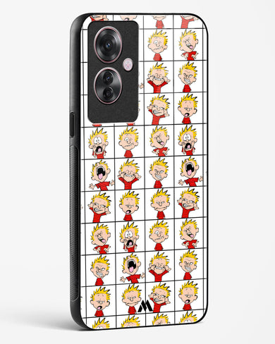 Calvin Making Faces Glass Case Phone Cover (Oppo)