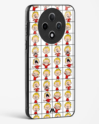 Calvin Making Faces Glass Case Phone Cover (Oppo)