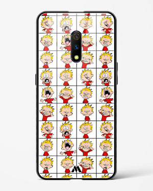 Calvin Making Faces Glass Case Phone Cover (Oppo)