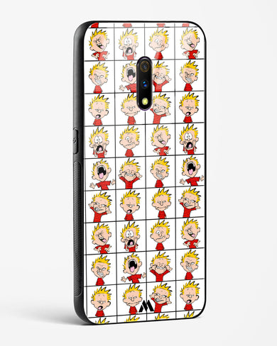 Calvin Making Faces Glass Case Phone Cover (Oppo)