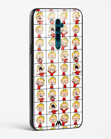 Calvin Making Faces Glass Case Phone Cover (Oppo)