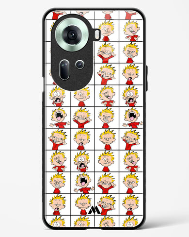 Calvin Making Faces Glass Case Phone Cover (Oppo)