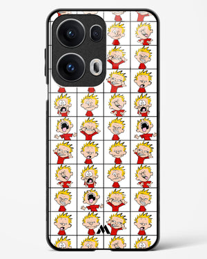 Calvin Making Faces Glass Case Phone Cover (Oppo)