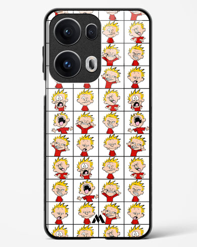 Calvin Making Faces Glass Case Phone Cover (Oppo)