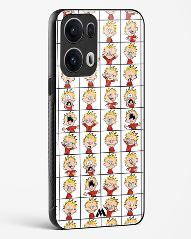Calvin Making Faces Glass Case Phone Cover (Oppo)