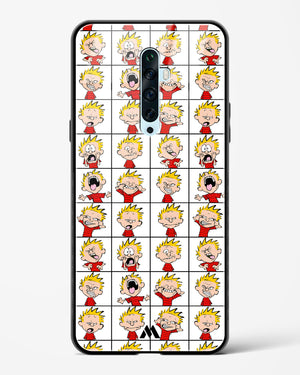 Calvin Making Faces Glass Case Phone Cover-(Oppo)