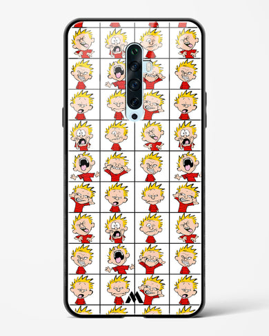 Calvin Making Faces Glass Case Phone Cover (Oppo)