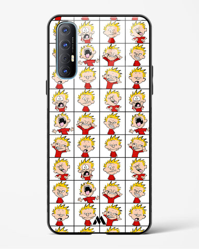 Calvin Making Faces Glass Case Phone Cover (Oppo)