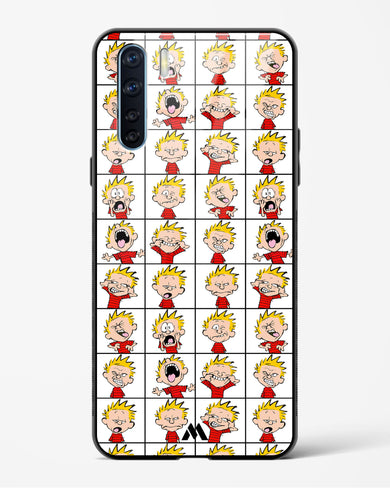 Calvin Making Faces Glass Case Phone Cover (Oppo)