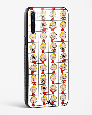 Calvin Making Faces Glass Case Phone Cover (Oppo)