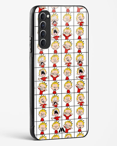 Calvin Making Faces Glass Case Phone Cover (Oppo)