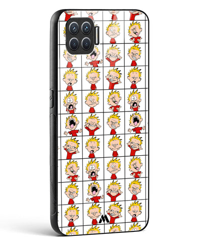 Calvin Making Faces Glass Case Phone Cover (Oppo)